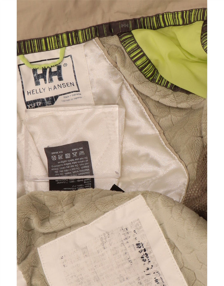 HELLY HANSEN Damen Übergroße Kapuzen-Windbreakerjacke UK 6 XS Weiß