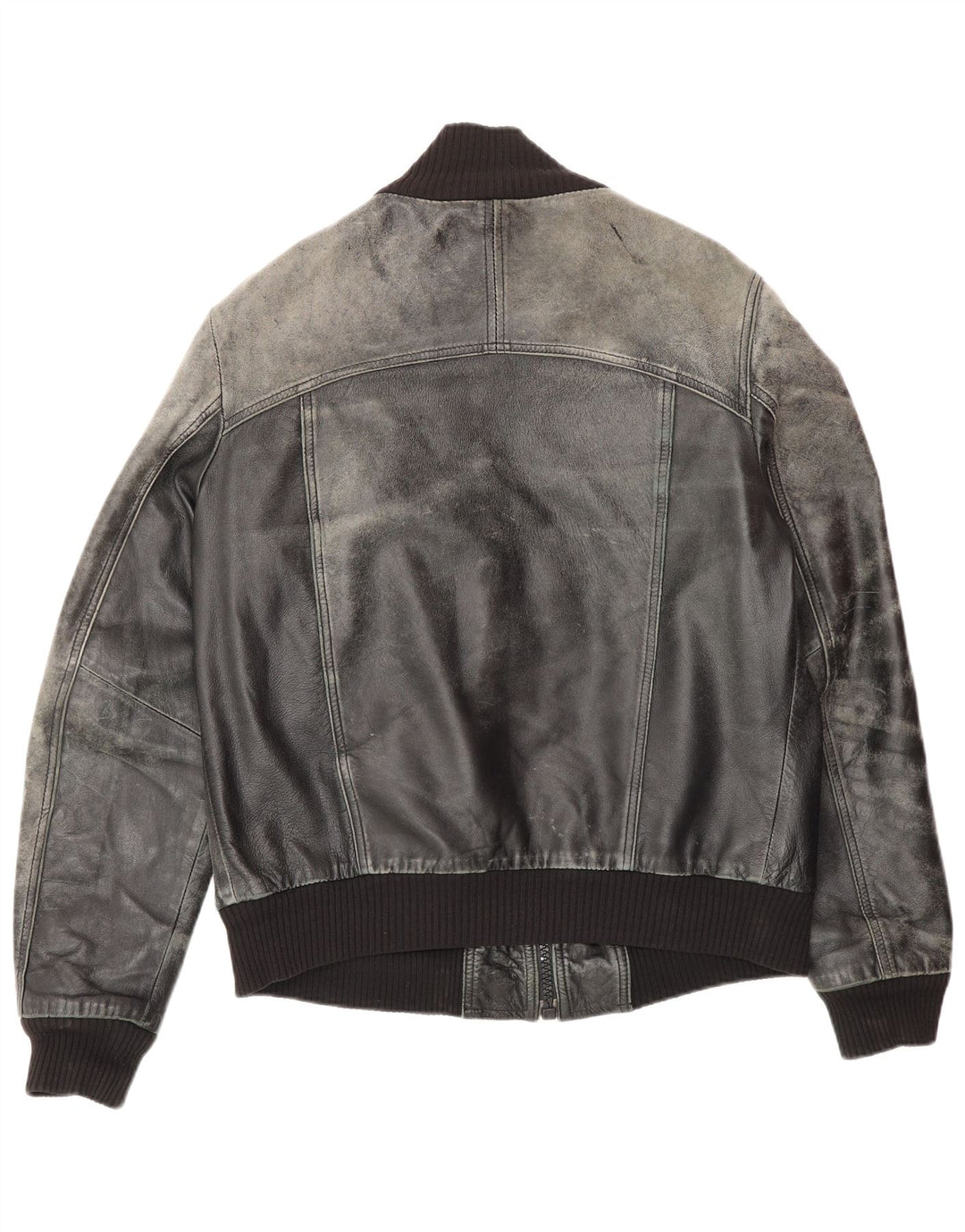 Vintage Herren Lederjacke UK 38 Mittelschwarzes Leder