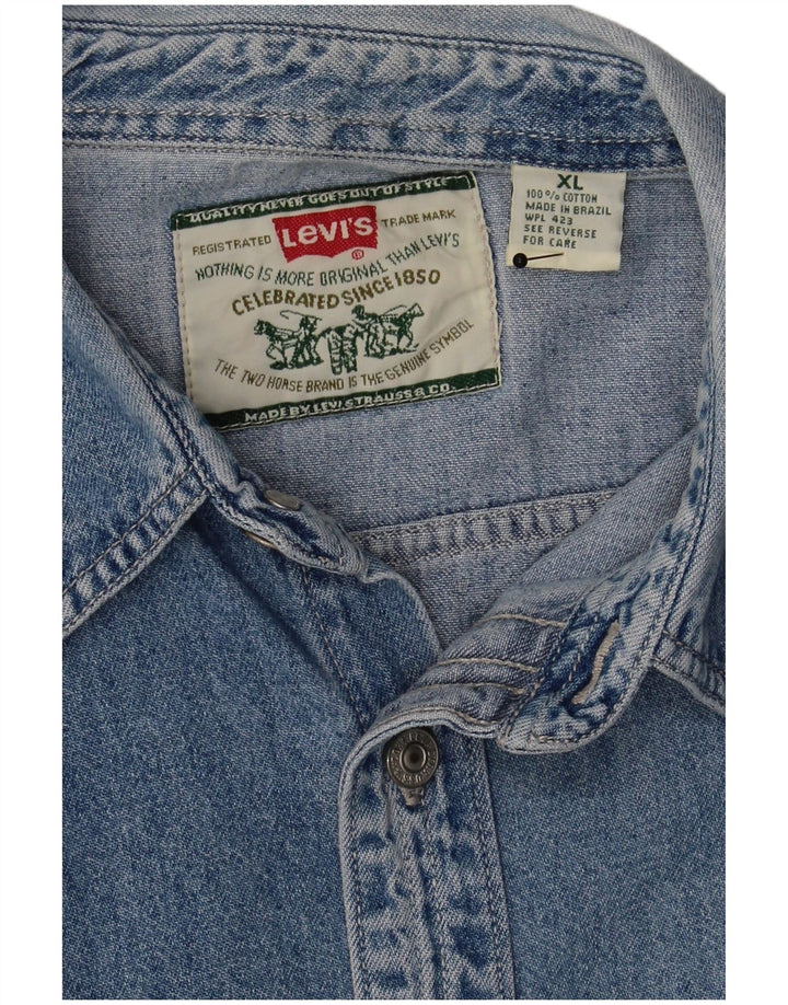 Levi's Herren-Jeanshemd XL aus blauer Baumwolle