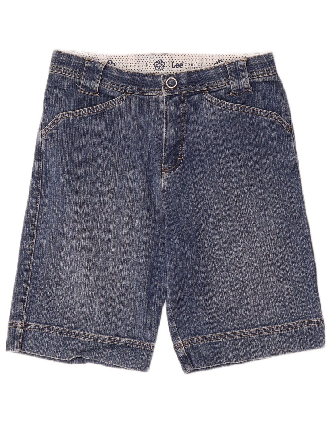 Lee Damen Jeansshorts US 6 Medium W28 Blaue Baumwolle