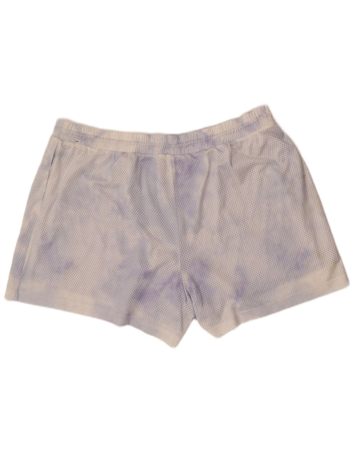 Nike Damen Sportshorts UK 20 2XL Weißes Batik-Polyester