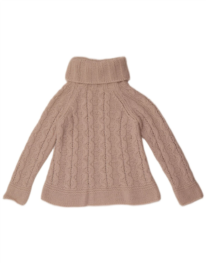 Marks & Spencer Rollkragenpullover für Damen, Gr. 10, Small, Beige, Acryl