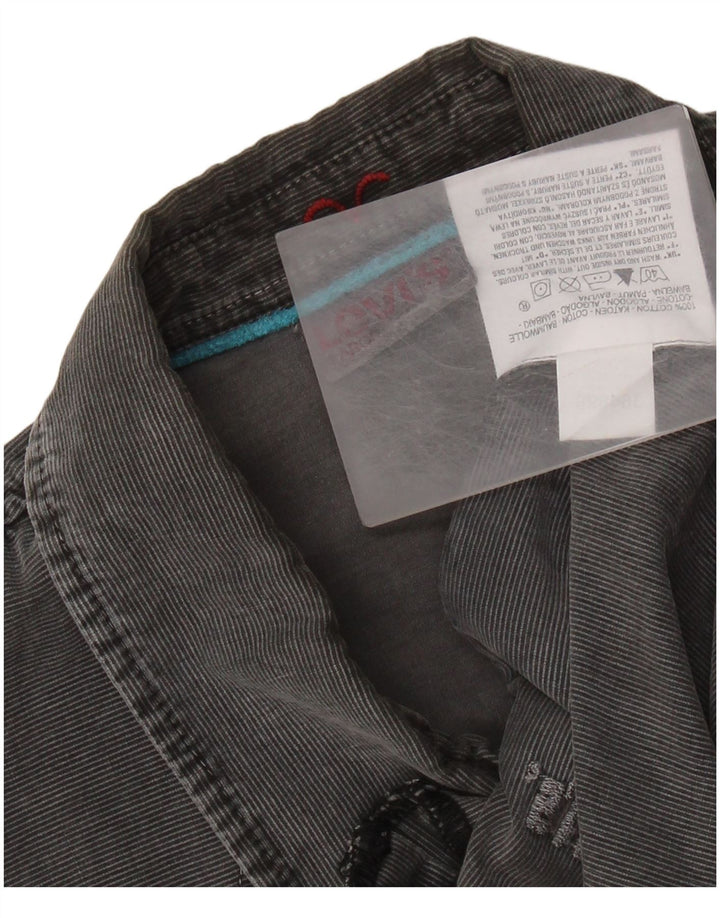 LEVI'S Herrenhemd Große graue Baumwolle