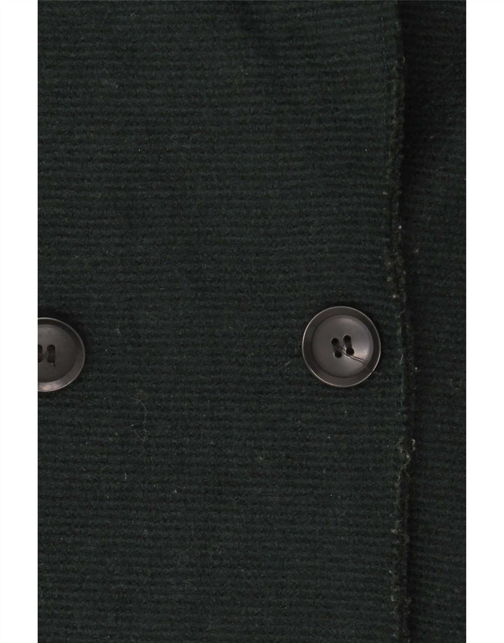 Zara Damen Übergroßer zweireihiger Mantel UK 10 Small Grün