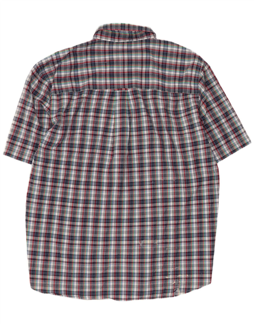 Chaps Herren-Hemd, pflegeleicht, kurzärmelig, 2XL, mehrfarbig, kariert, Baumwolle