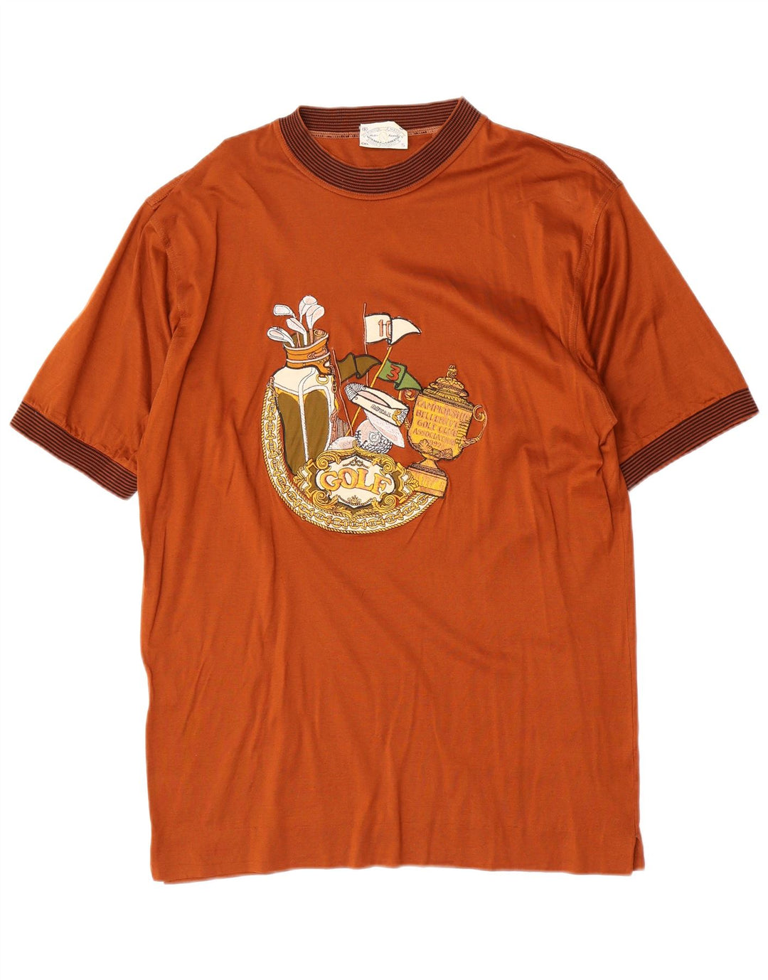 Vintage Herren T-Shirt mit Grafik, mittelbraun