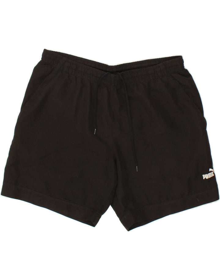 PUMA Mens Sport Shorts Large  Black Polyester Vintage Puma and Second-Hand Puma from Messina Hembry 