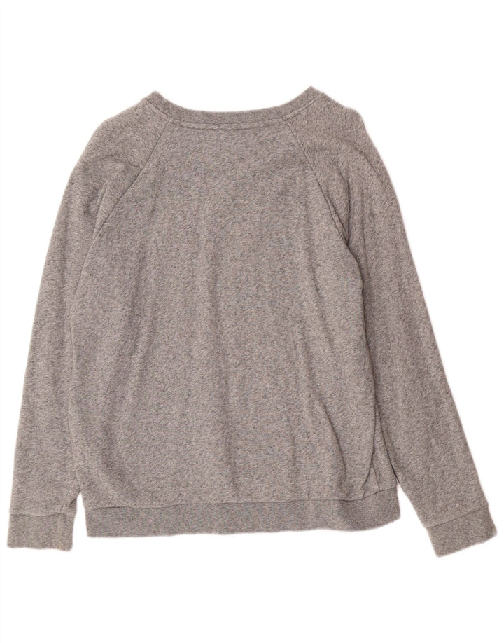 Levi's Damen Grafik-Sweatshirt-Pullover UK 14 Mittelgraue Baumwolle