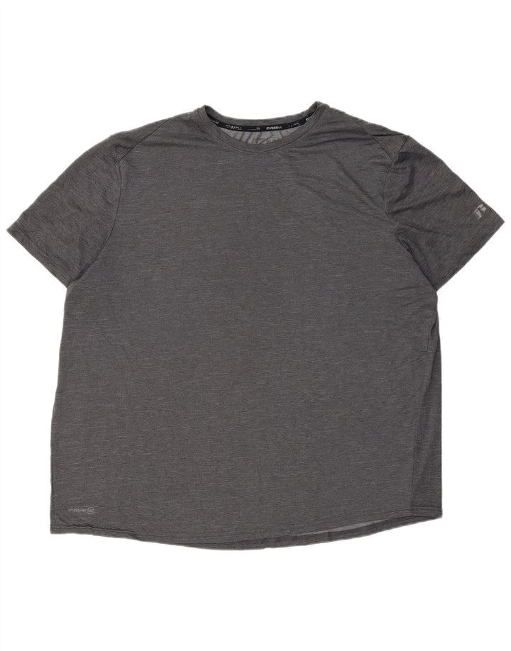 RUSSELL ATHLETIC Herren T-Shirt Top UK 46/48 XL Grau Polyester