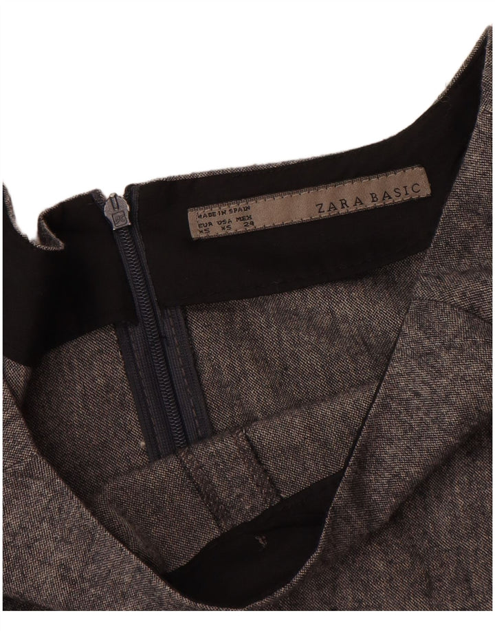 Zara Damen Etuikleid UK 6 XS Grau gefleckte Viskose