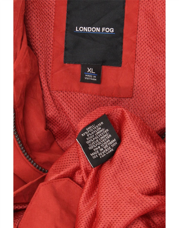 LONDON FOG Herren Bomberjacke UK 42 XL Rot Polyester