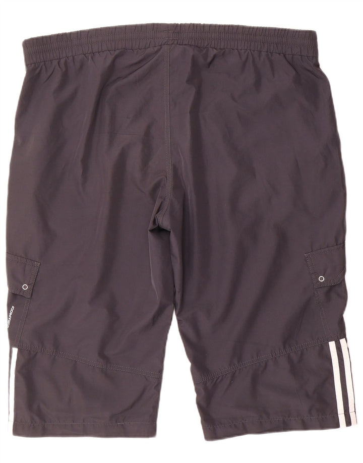 Adidas Damen Sportshorts UK 22 2XL Grau Polyester