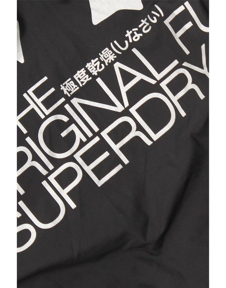 Superdry Damen-Kapuzenjacke, wattiert, UK 14, Mittel-Burgund-Nylon