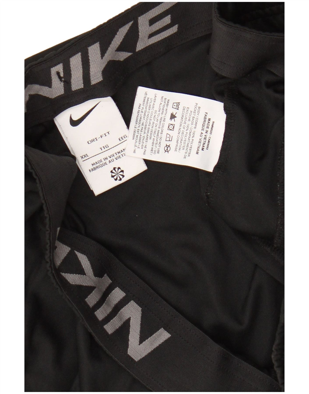 Nike Herren Dri Fit Graphic Sport Shorts 2XL Schwarz Polyester