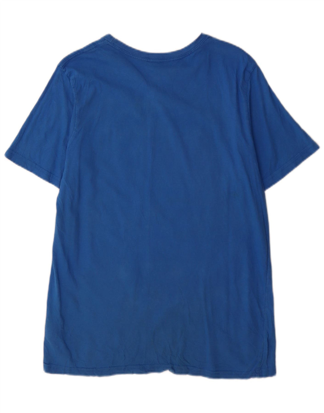 Adidas Herren Grafik T-Shirt Top Große blaue Baumwolle