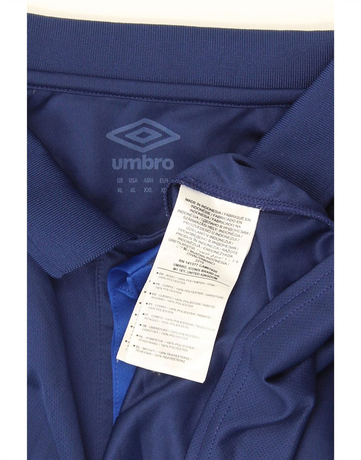 Umbro Herren Poloshirt XL Marineblau Polyester