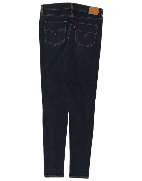 Levi's Damen 720 High Rise Super Skinny Jeans W29 L32 Marineblau Baumwolle