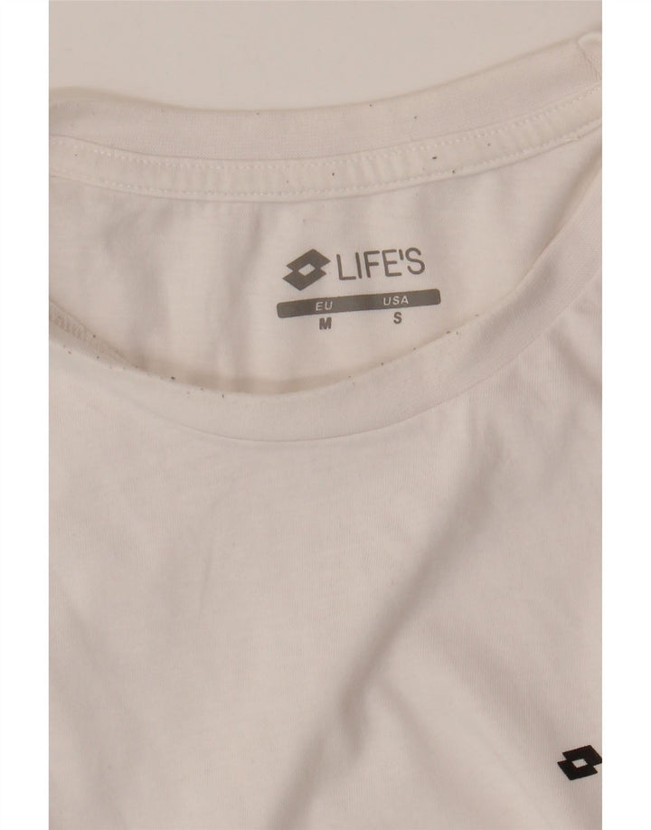 LOTTO Herren Life's T-Shirt Top Mittelweiß Farbblock