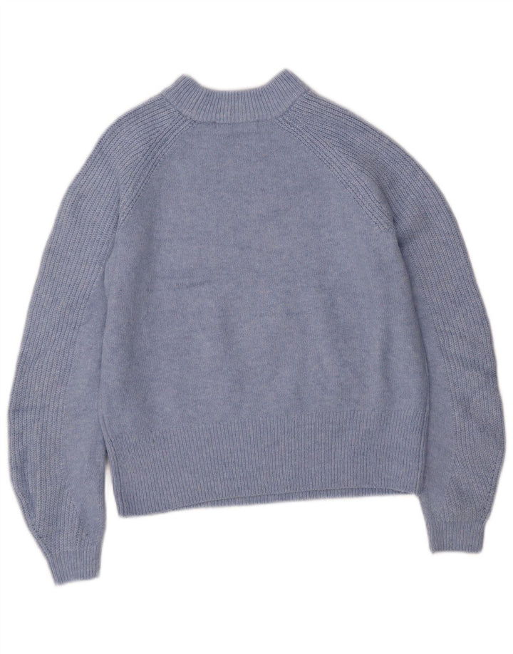 Marks & Spencer Damen-Pullover, übergroß, Rollkragenpullover, Gr. 6, XS, Blau