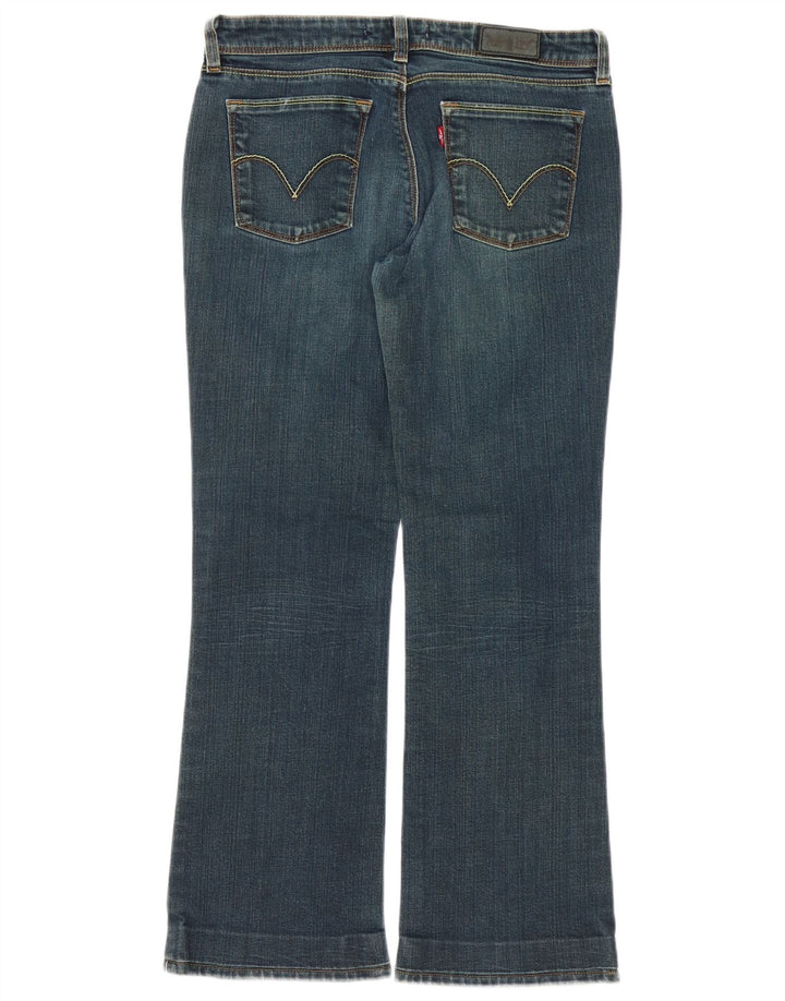 LEVI'S Damen 572 Bootcut Jeans W32 L29 Blaue Baumwolle