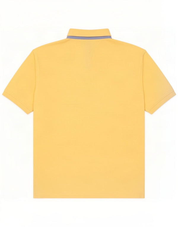 Tommy Hilfiger Mens Polo Shirt Large Yellow Cotton