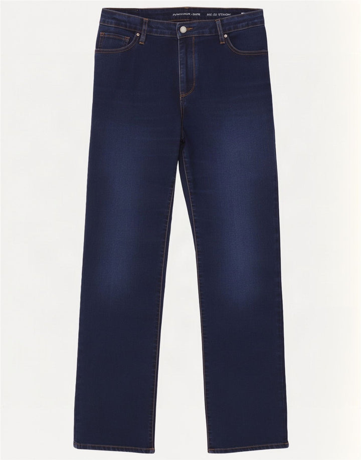 Calvin Klein Damen Straight Jeans W31 L30 Marineblaue Baumwolle