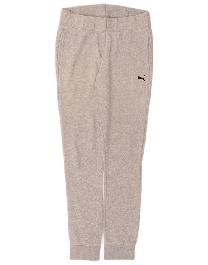 PUMA Damen Trainingshose Jogger UK 10 Small Grau Polyester