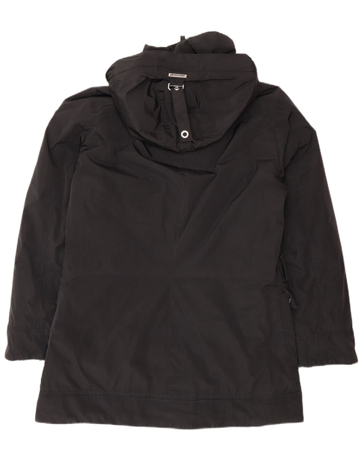 Cape Horn Herren-Windbreaker-Mantel mit Kapuze, Größe 48, mittelschwarzes Polyester