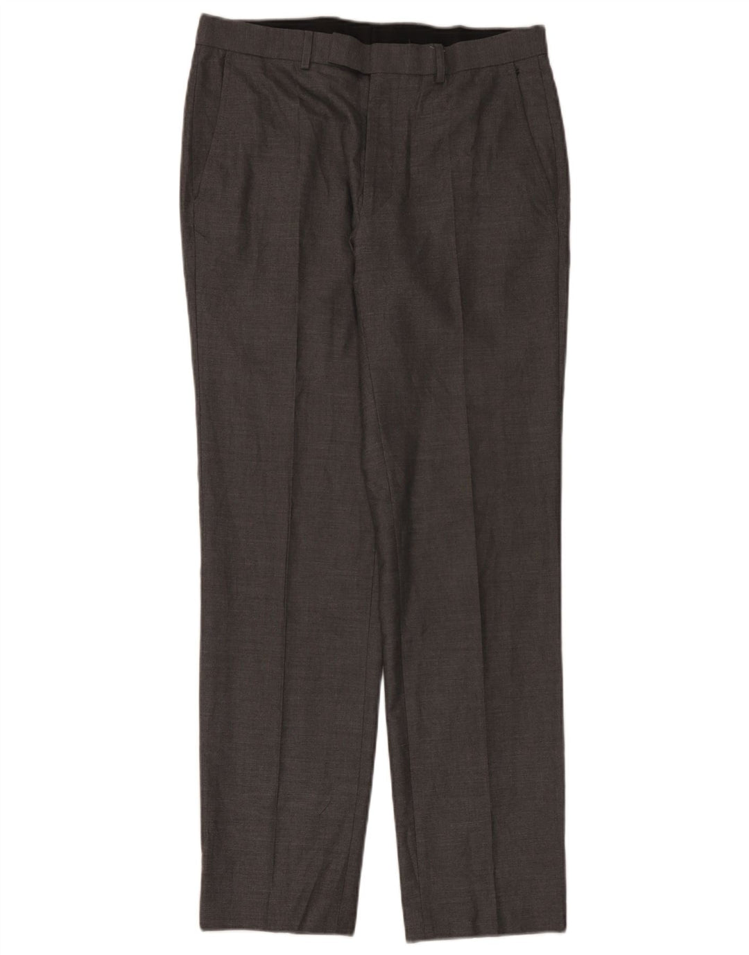 Marks & Spencer Herren-Anzughose mit maßgeschneiderter Passform, gerade, W32, L33, Grau