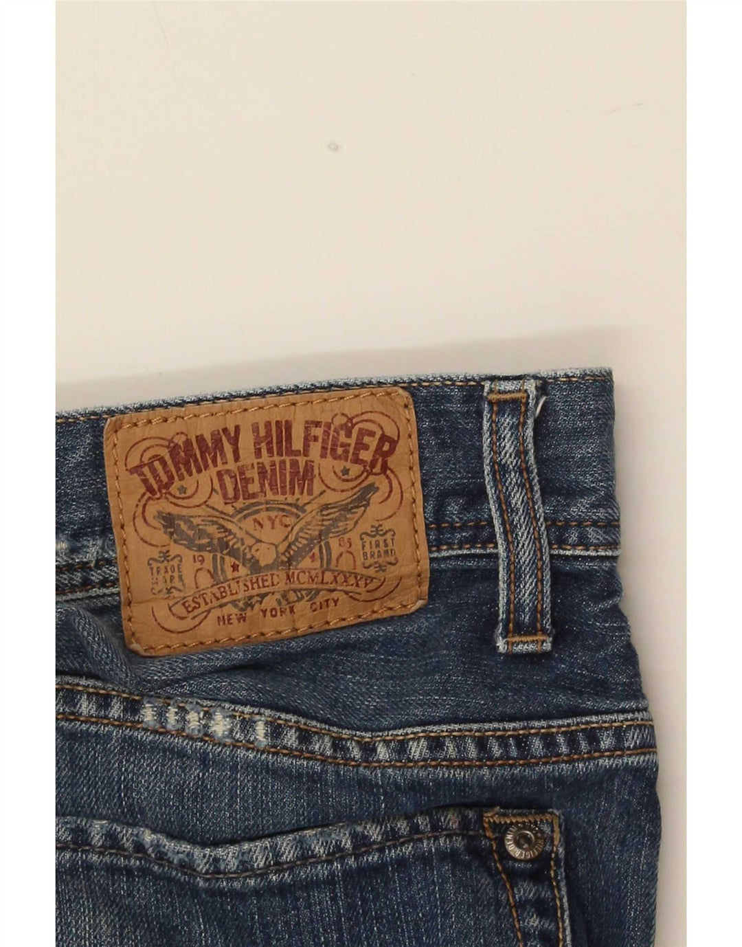 Tommy Hilfiger Herren Ryder Zip Regular Straight Jeans W36 L32 Blau