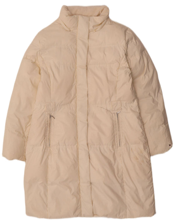 Tommy Hilfiger Womens Padded Coat UK 18 XL White Polyester