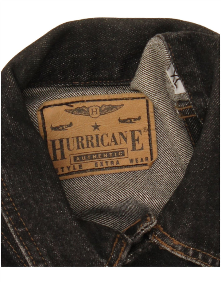 Vintage Herren Jeansjacke UK 42 XL Schwarz