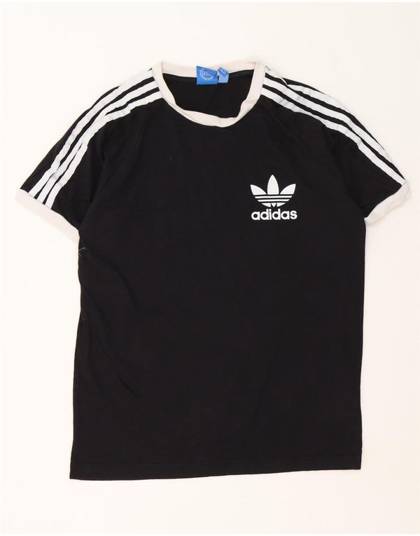 Adidas Herren T-Shirt Top Medium Schwarz Baumwolle