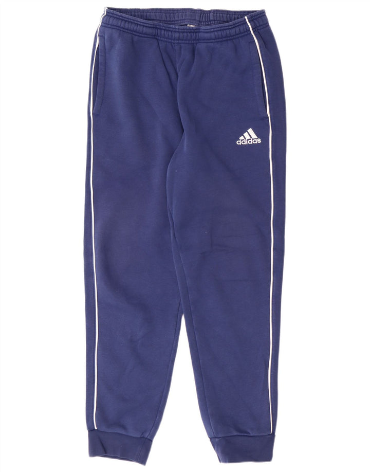 ADIDAS Mens Tracksuit Trousers Joggers Medium  Navy Blue Cotton