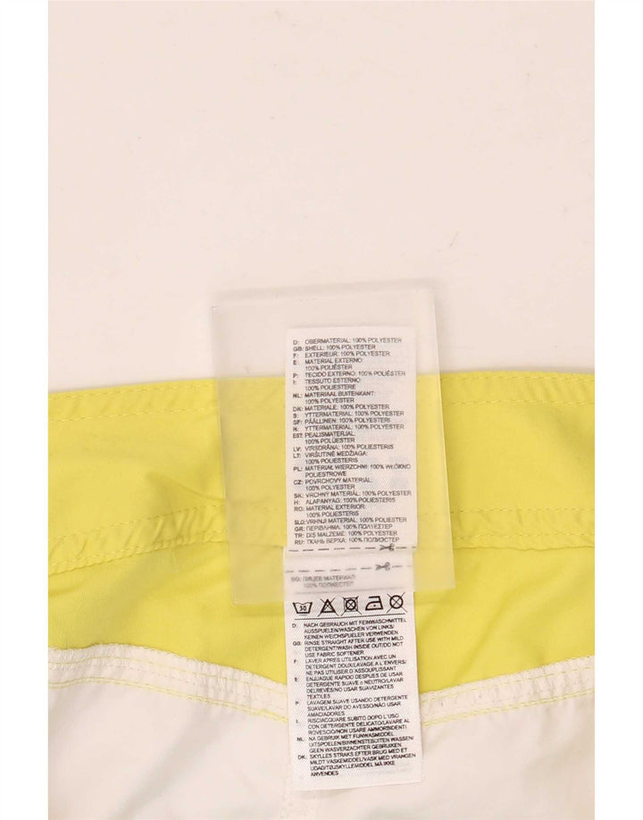 Adidas Damen-Badeshorts UK 12 Mittelweißes Colourblock-Polyester