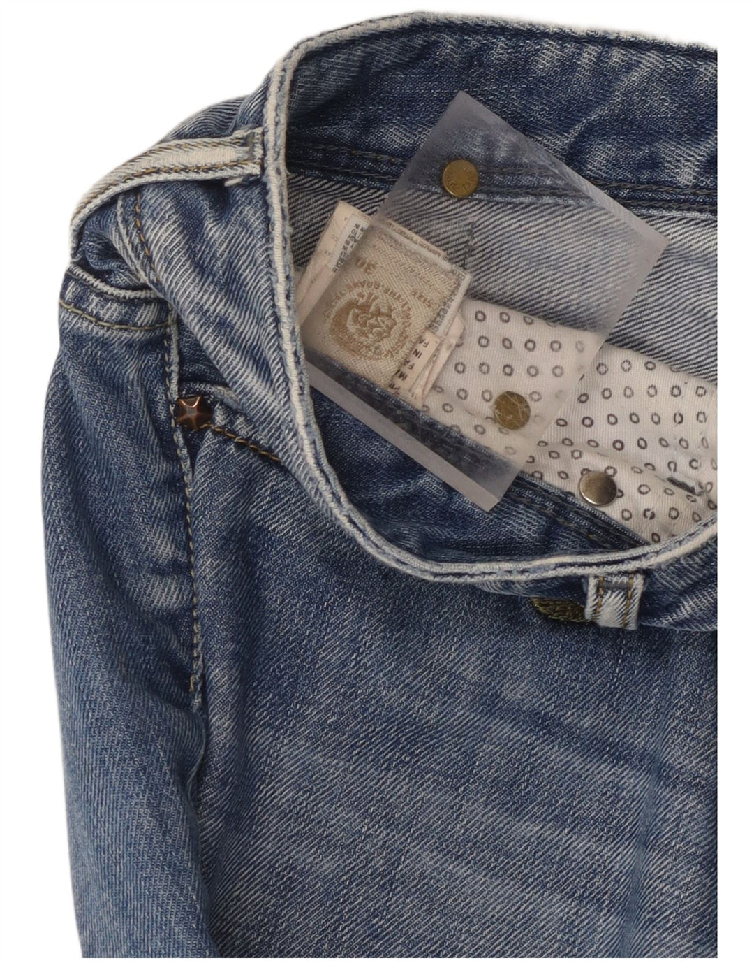 Diesel Damen Bootcut-Jeans W30 L27 Blaue Baumwolle