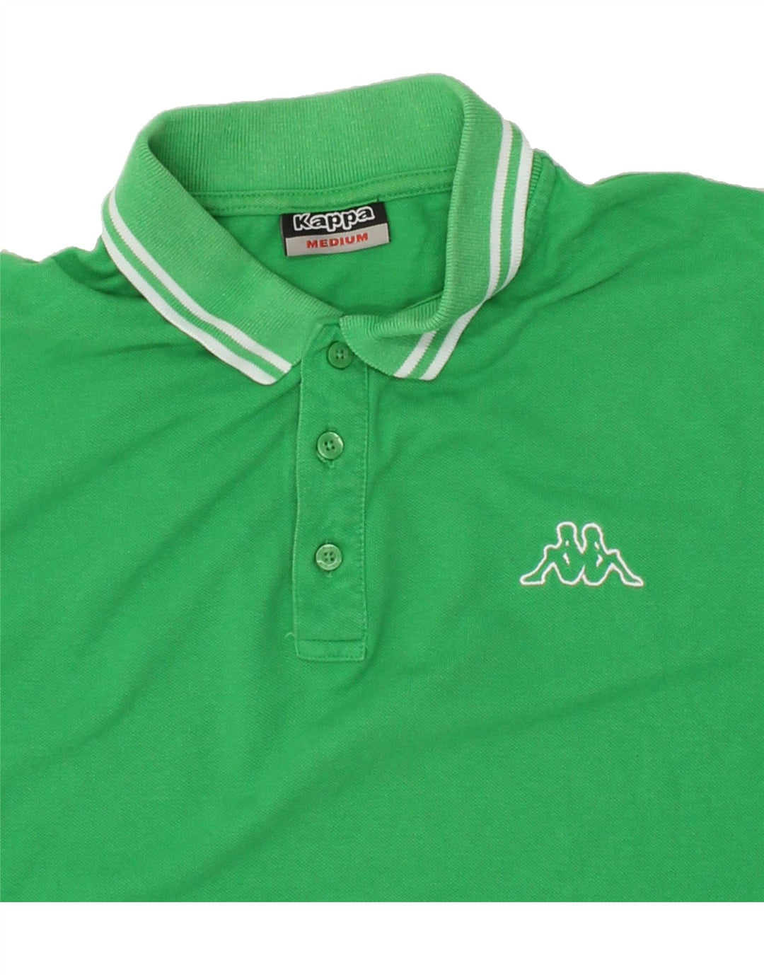 KAPPA Mens Polo Shirt Medium Green Cotton Vintage Kappa and Second-Hand Kappa from Messina Hembry 