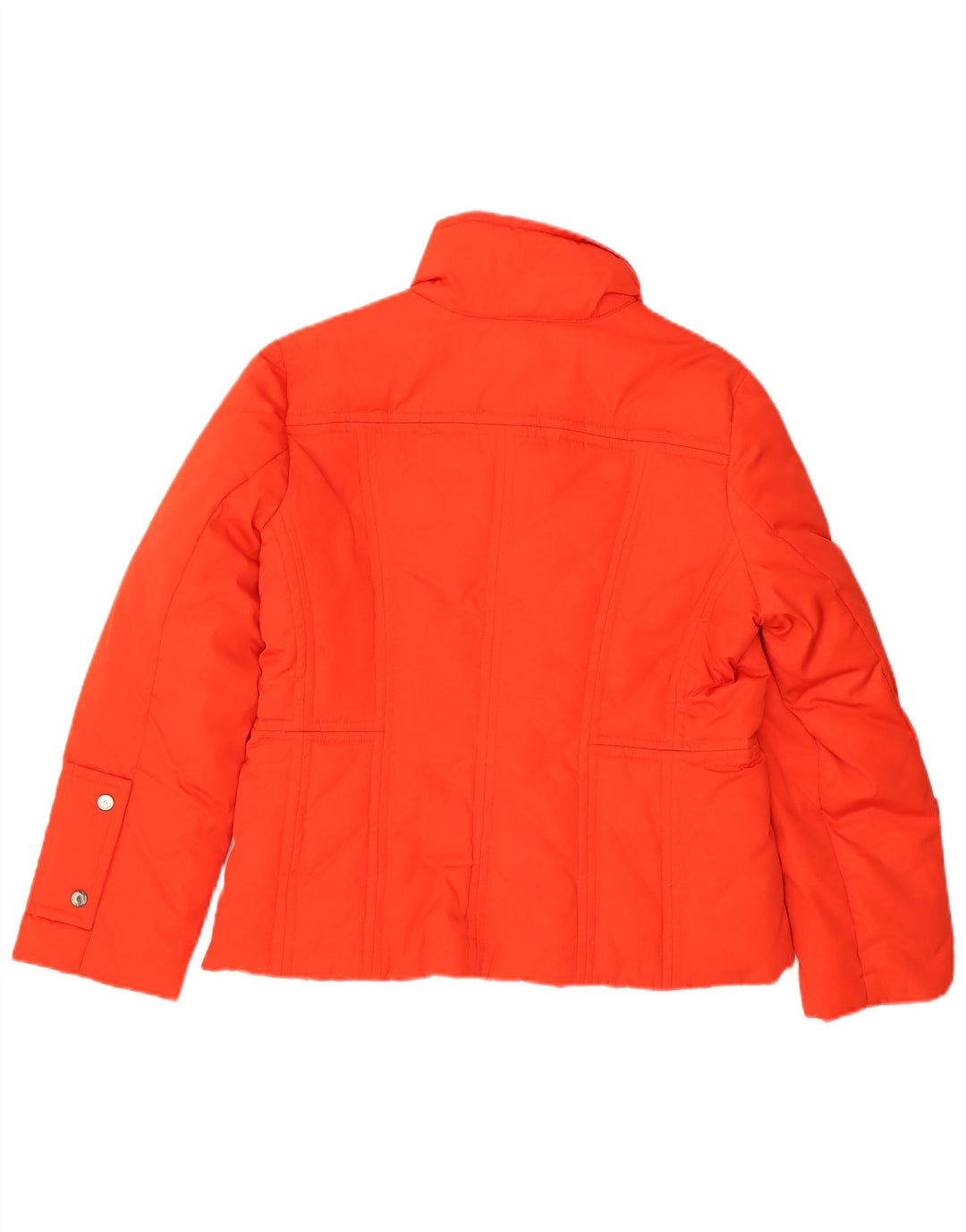 TOMMY HILFIGER Damen Wattierte Jacke UK 14 Large Orange Polyester