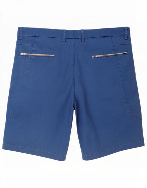 Hugo Boss Herren Slim Fit Chino Shorts IT 50 Large W34 Blaue Baumwolle