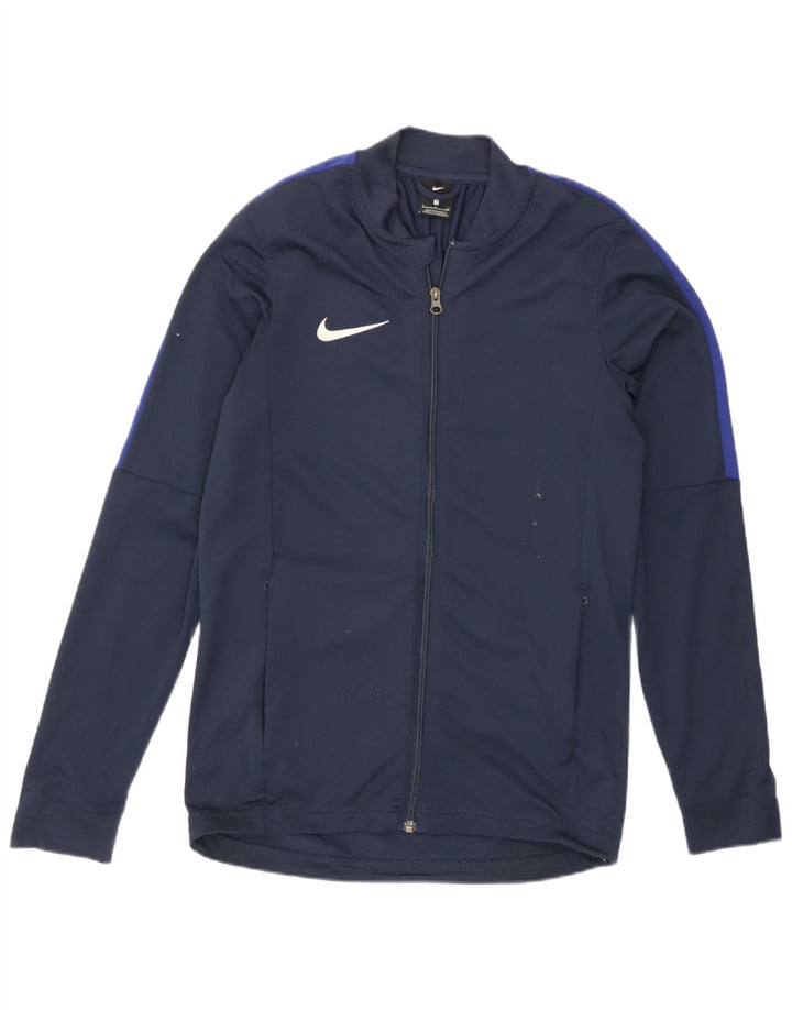 Nike Herren-Trainingsanzugoberteil, Jacke, Größe S, Marineblau, Polyester, Sport