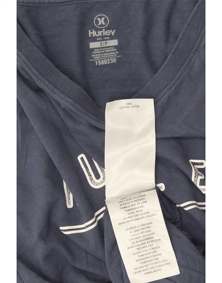 Hurley Herren-T-Shirt mit Grafik, Größe S, marineblau, Baumwolle