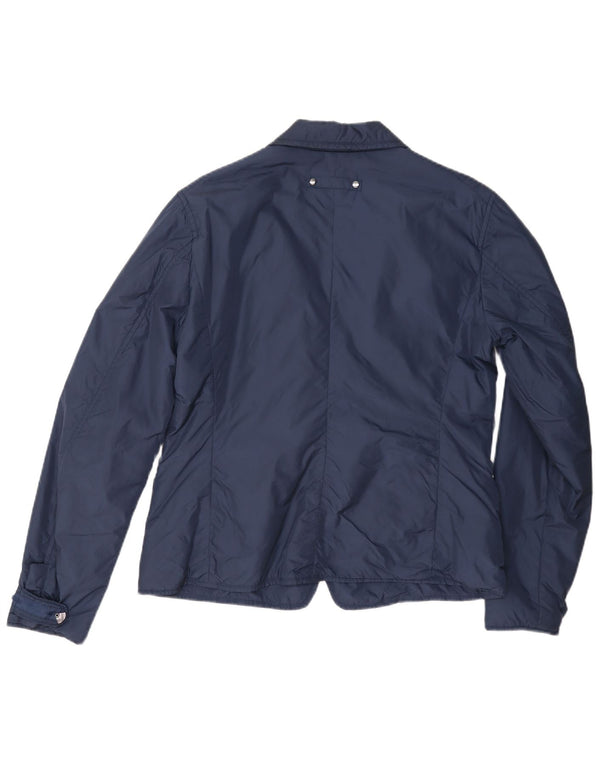 Anno Zhero Damen 3-Knopf-Blazerjacke IT 48 XL Marineblau Polyamid
