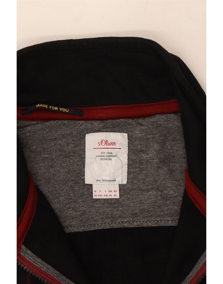 S.OLIVER Herren Graphic Trainingsanzug Top Jacke XL Schwarz