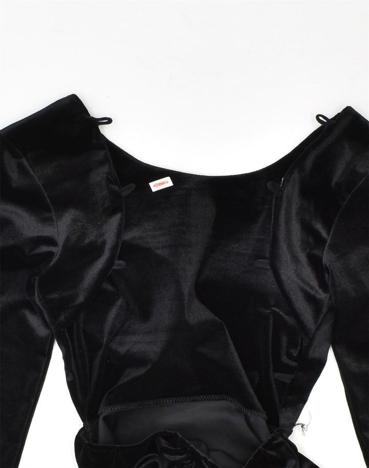 VINTAGE Womens Bodycon Dress UK 6 XS Black Polyester | Vintage Vintage | Thrift | Second-Hand Vintage | Used Clothing | Messina Hembry 