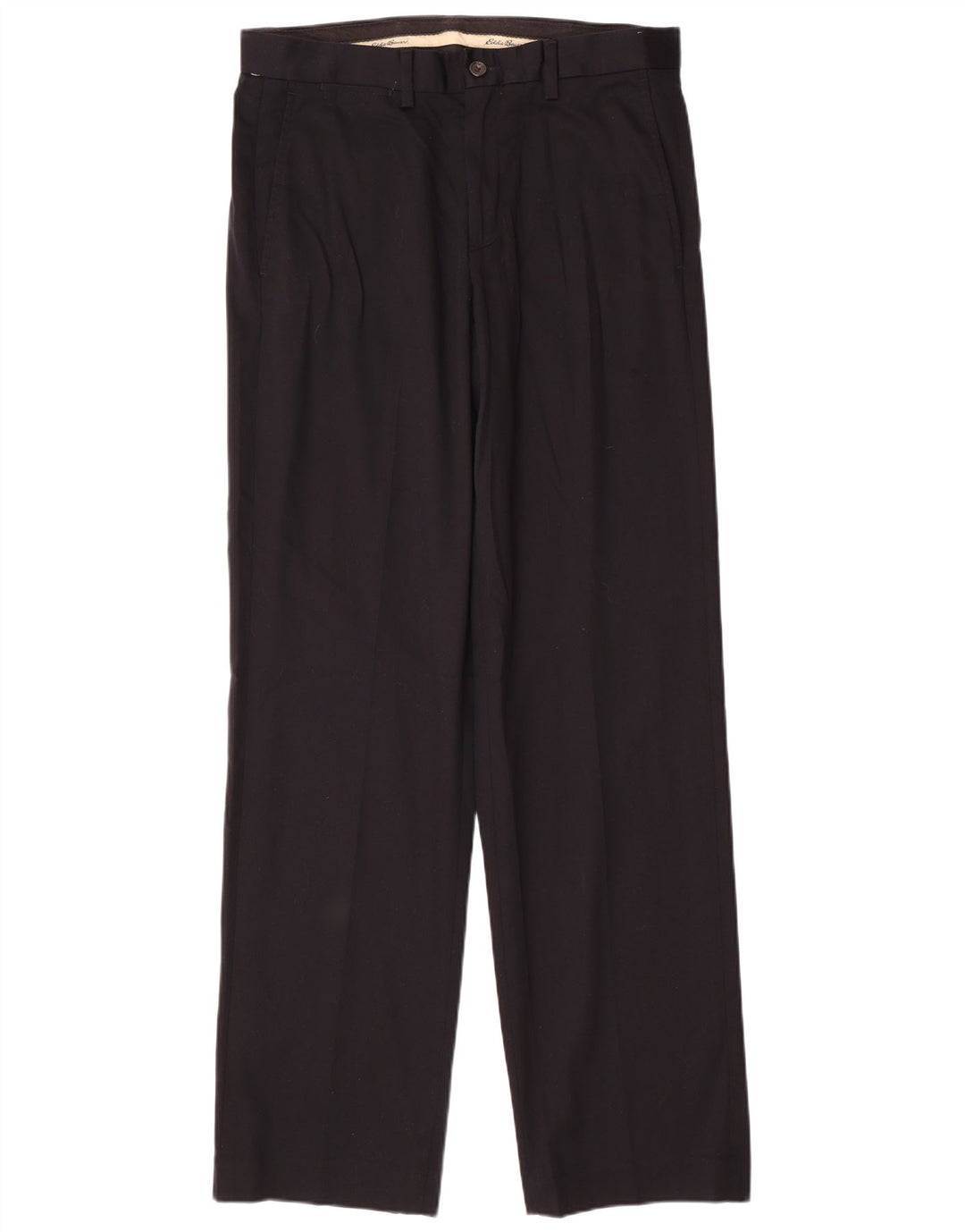 EDDIE BAUER Gerade Chinohose für Herren, W32, L34, schwarze Baumwolle