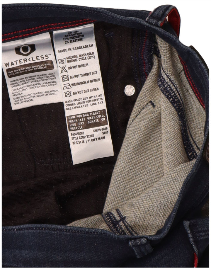 Levi's Herren Slim Jeans W32 L31 Marineblaue Baumwolle