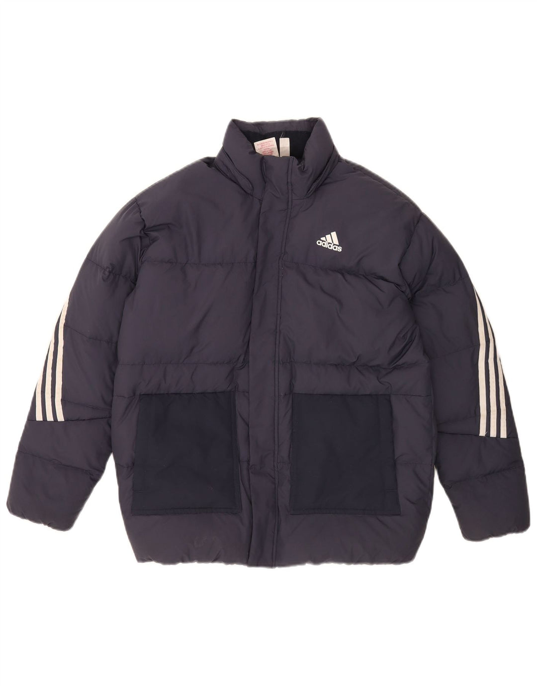 Adidas Jungen Wattierte Jacke 13-14 Jahre Marineblaues Polyester