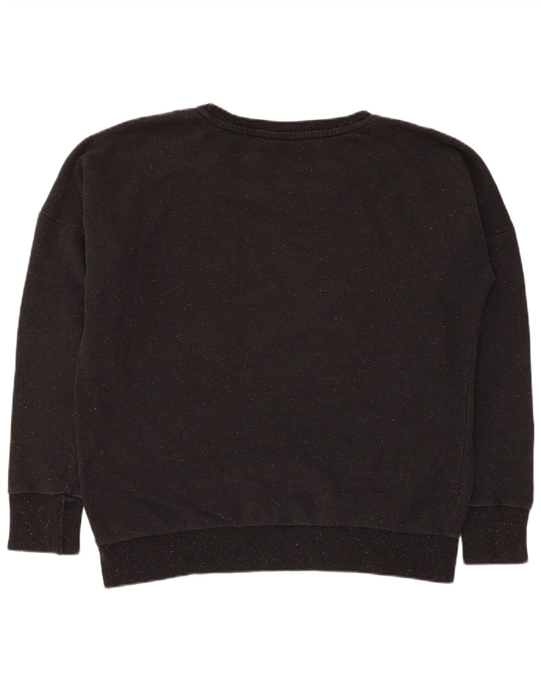 Puma Damen-Sweatshirt in Übergröße, Gr. 16, Größe L, schwarz gefleckte Baumwolle