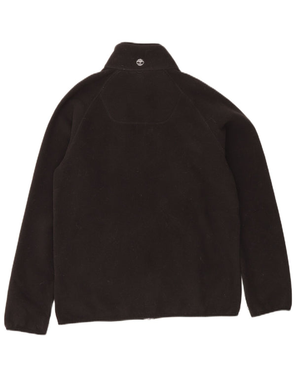 TIMBERLAND Damen Übergroße Fleecejacke UK 10 Small Schwarz