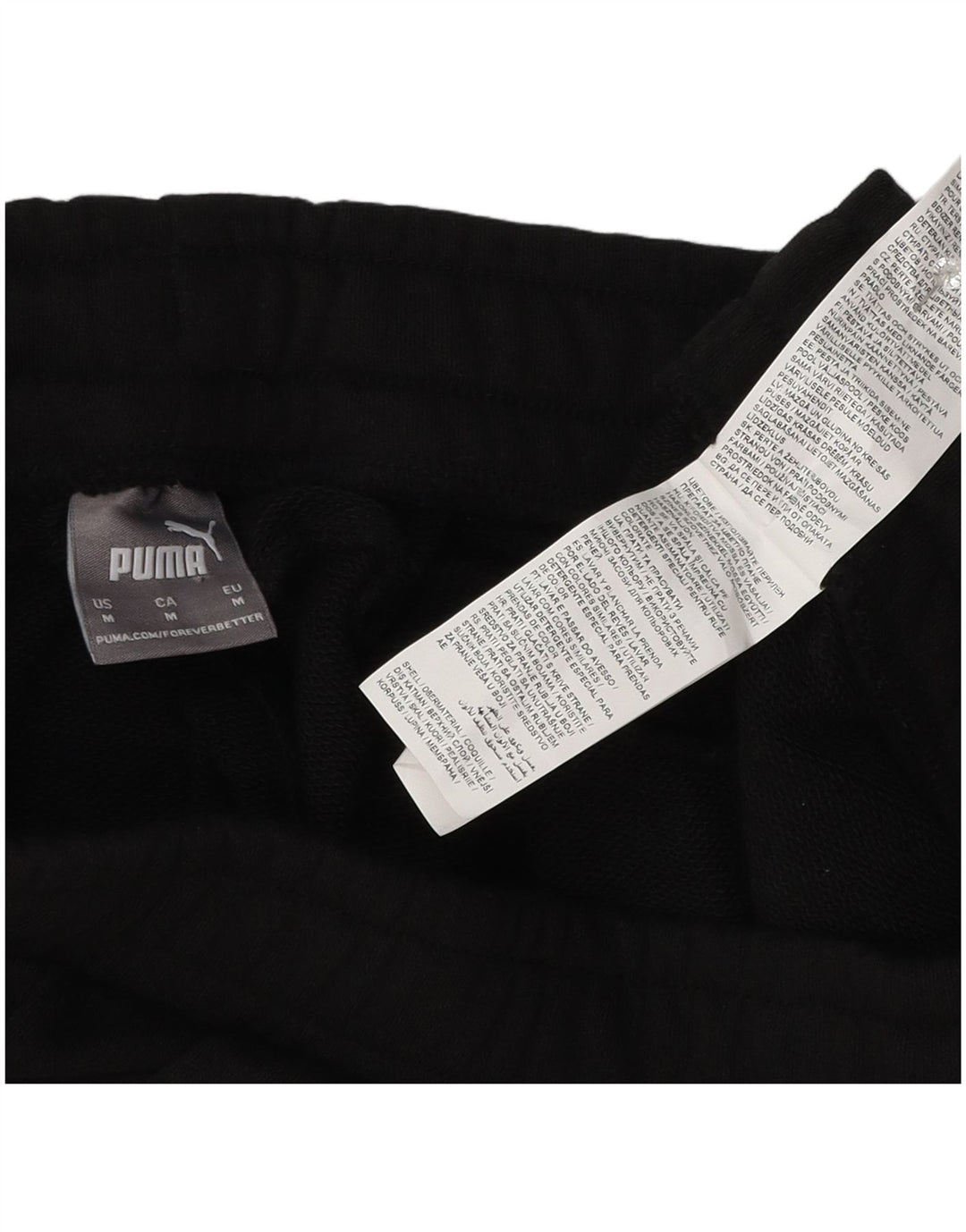 Puma Herren Sportshorts Mittelschwarze Baumwolle